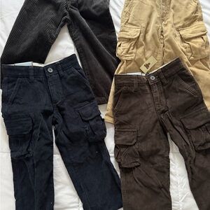 GAP Kids Corduroy Cargo Pants - Black, Brown, Tan, Navy